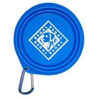 7" Collapsible Pet Bowl with 2" Carabiner